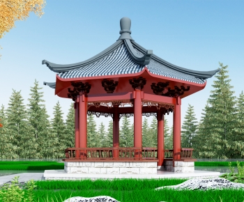Chinese Style Building Component-ID:168024068