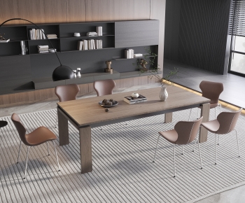 Modern Dining Table And Chairs-ID:839780093