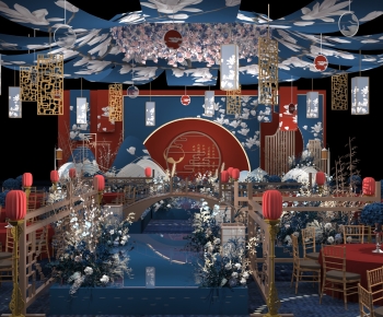 New Chinese Style Banquet Hall-ID:532943964