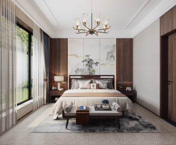 New Chinese Style Bedroom-ID:157120255