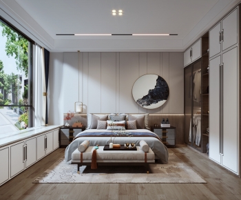 New Chinese Style Bedroom-ID:987230064
