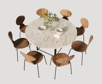Modern Dining Table And Chairs-ID:936820986