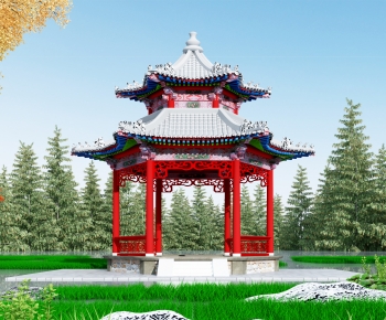 Chinese Style Building Component-ID:981736909