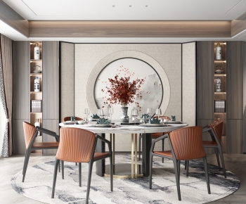 New Chinese Style Dining Room-ID:382405042