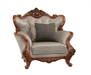 European Style Classical Style Single Sofa-ID:254862079