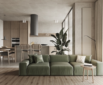 Wabi-sabi Style A Living Room-ID:749013904