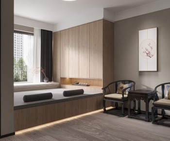 New Chinese Style Bedroom-ID:218780995