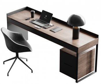 Modern Computer Desk And Chair-ID:597556111