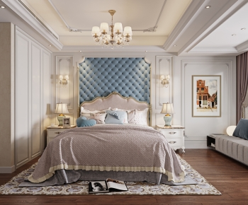 Simple European Style Bedroom-ID:904619793