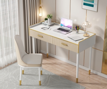 Modern Computer Desk And Chair-ID:781689885