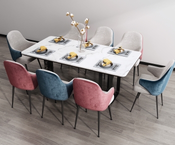 Modern Dining Table And Chairs-ID:717690043