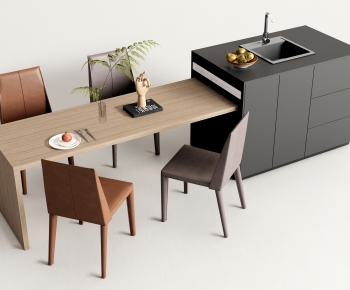 Modern Dining Table And Chairs-ID:676063065