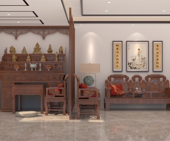 Chinese Style A Living Room-ID:635823976