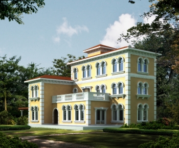 European Style Villa Appearance-ID:158391098