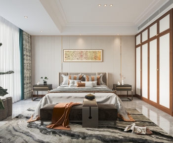 New Chinese Style Bedroom-ID:800049377