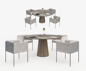 Modern Dining Table And Chairs-ID:367854121