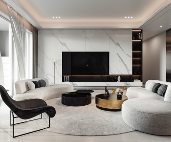 Modern A Living Room-ID:540611989