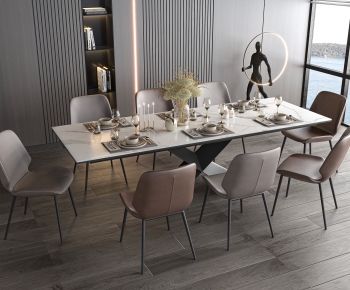 Modern Dining Table And Chairs-ID:146919013