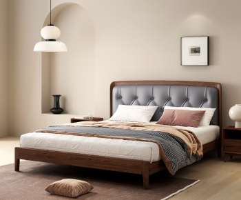 Modern Double Bed-ID:163265947