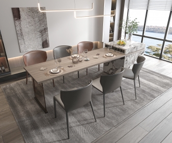 Modern Dining Table And Chairs-ID:291380889