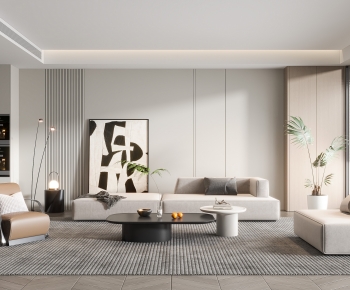 Modern A Living Room-ID:594671013