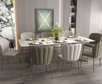 Modern Dining Table And Chairs-ID:661212924