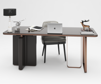 Modern Computer Desk And Chair-ID:427076102