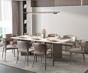 Modern Dining Table And Chairs-ID:194799906