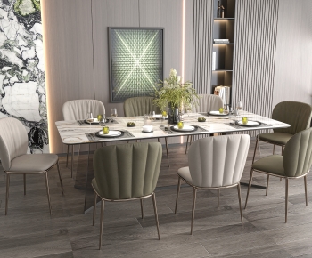 Modern Dining Table And Chairs-ID:398866898