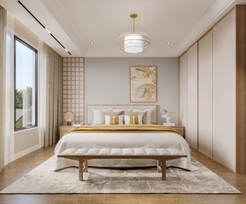 New Chinese Style Bedroom-ID:893815996