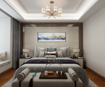 New Chinese Style Bedroom-ID:155591968