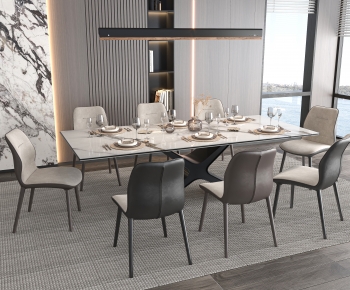 Modern Dining Table And Chairs-ID:648839578