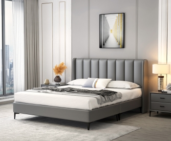 Modern Double Bed-ID:441483977