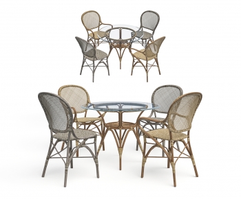 Wabi-sabi Style Dining Table And Chairs-ID:541680102