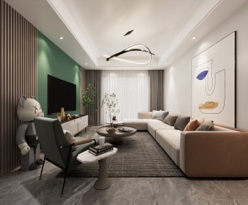 Modern A Living Room-ID:832237016