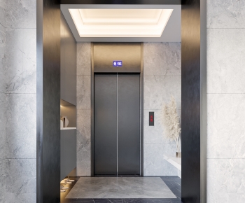 Modern Office Elevator Hall-ID:137369638
