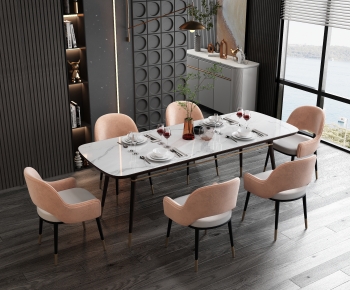 Modern Dining Table And Chairs-ID:354765898