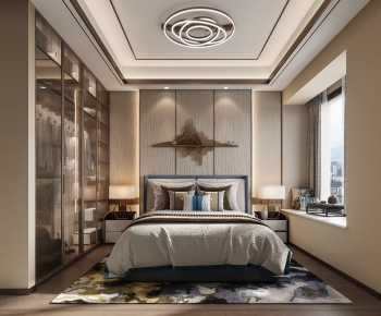 New Chinese Style Bedroom-ID:985119108