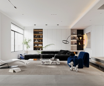 Modern A Living Room-ID:601522928