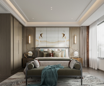 New Chinese Style Bedroom-ID:278398999