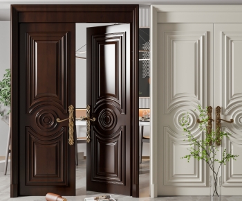 Simple European Style Double Door-ID:119225982