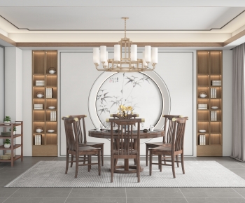 New Chinese Style Dining Room-ID:166666981