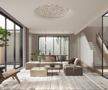 Wabi-sabi Style A Living Room-ID:508589759