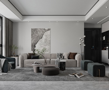 Modern A Living Room-ID:380872019
