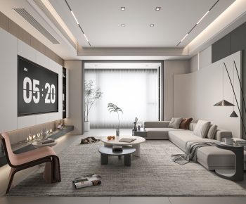 Modern A Living Room-ID:582721955