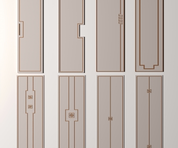 New Chinese Style Door Panel-ID:508407124