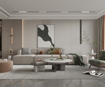 Modern A Living Room-ID:990940097