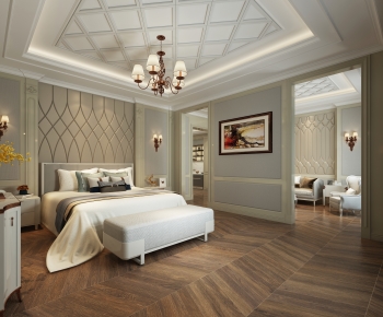 Simple European Style Bedroom-ID:564831026