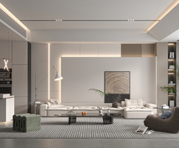 Modern A Living Room-ID:446090946