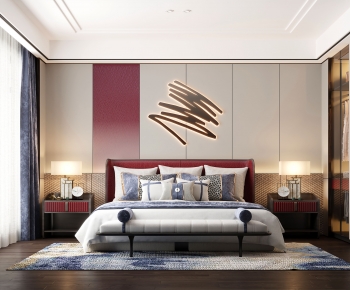 New Chinese Style Bedroom-ID:572829014